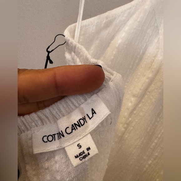 Candy Cane LA women’s cotton halter romper with pockets size small - Picture 5 of 7